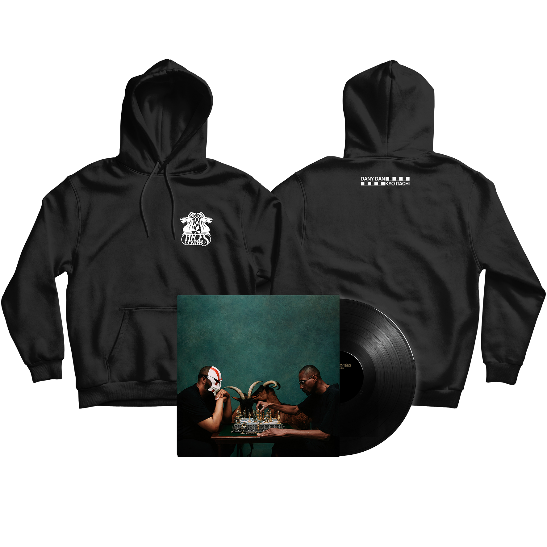 PACK VINYL NOIR  + HOODIE "GOAT"